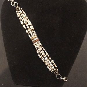 Silpada dozen of shimmery pearls bracelet
